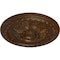 Ekena Millwork Stockport Ceiling Medallion (Fits Canopies up to 6 1/4"), 28"OD x 2 3/4"P, Root Beer Crackle CM28STRBC - alternate 2